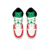Custom Air Jordan 1 Christmas Red Green White High
