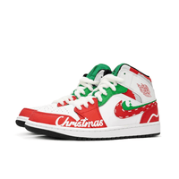 Custom Air Jordan 1 Christmas Red Green White High