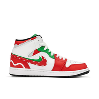 Custom Air Jordan 1 Christmas Red Green White High