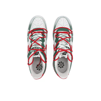 Custom Air Force 1 Christmas Green Red Elk Snowflake Christmas Tree