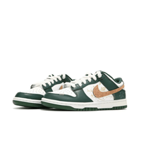 Custom Dunk Christmas Green White Gold Elk Sleigh Santa Claus Print
