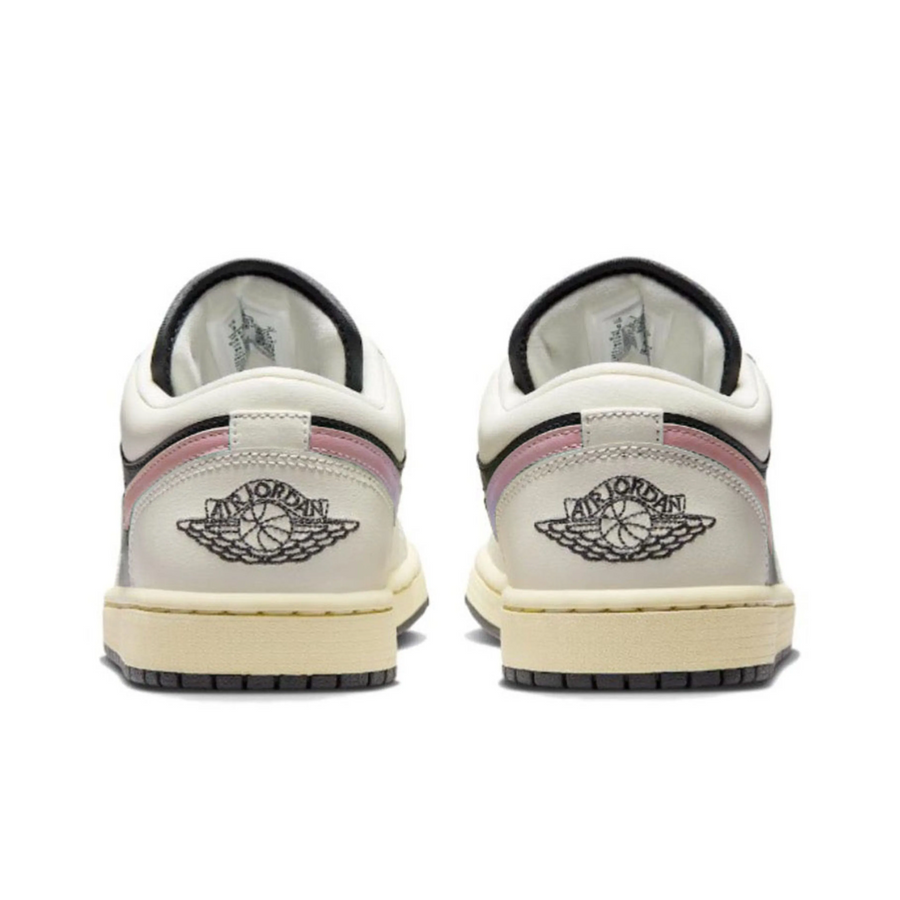 Custom Air Jordan 1 Beige Black Pink Low