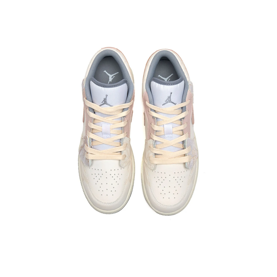 Custom Air Jordan 1 Beige Pink Low