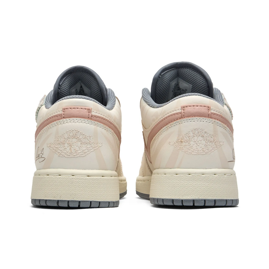 Custom Air Jordan 1 Beige Pink Low