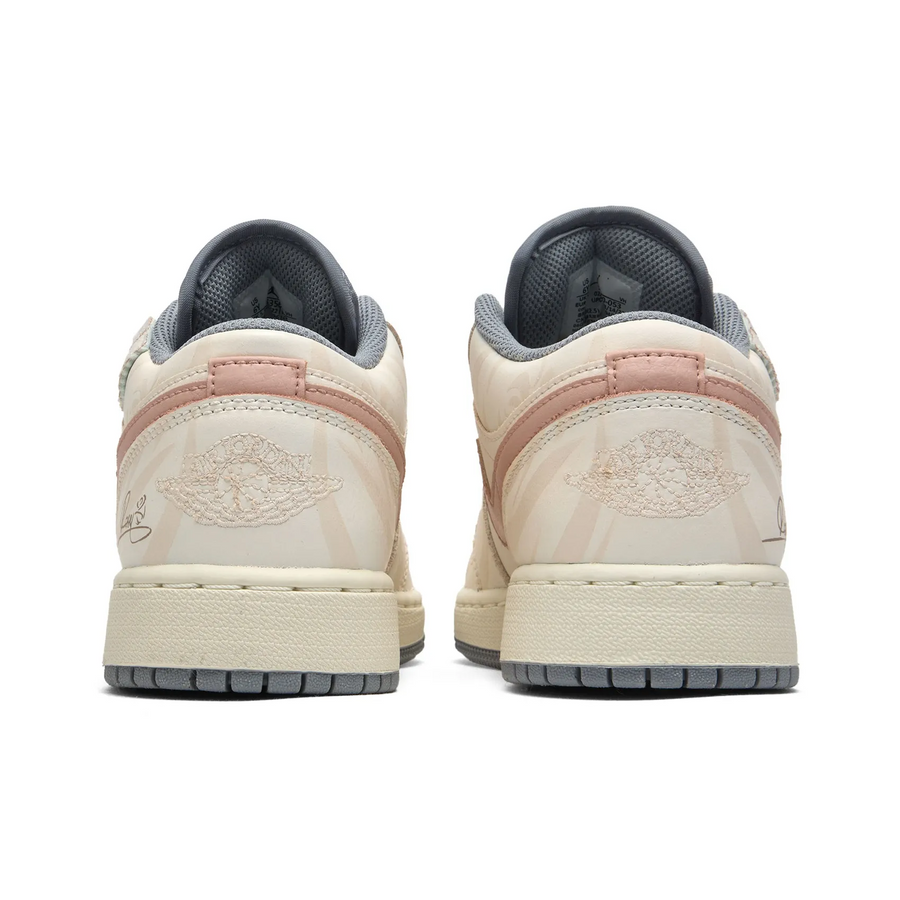 Custom Air Jordan 1 Beige Pink Low