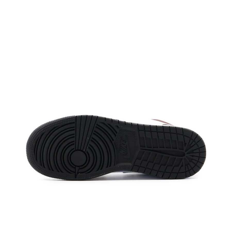 Custom Air Jordan 1 Dark Red White Grey Low