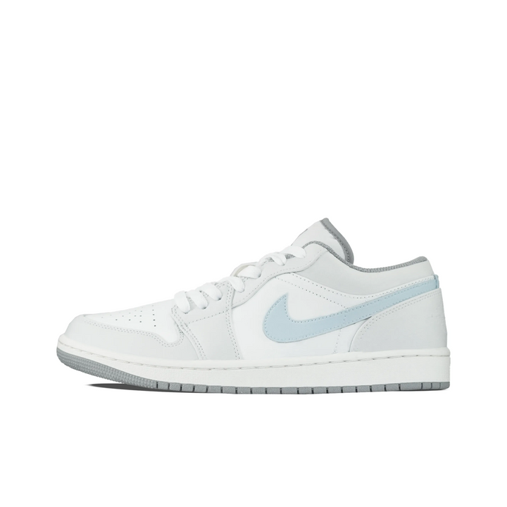 Custom Air Jordan 1 Light Grey Blue Low