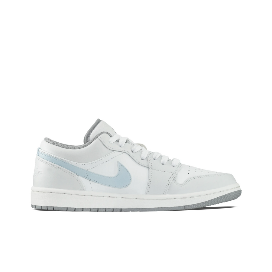 Custom Air Jordan 1 Light Grey Blue Low