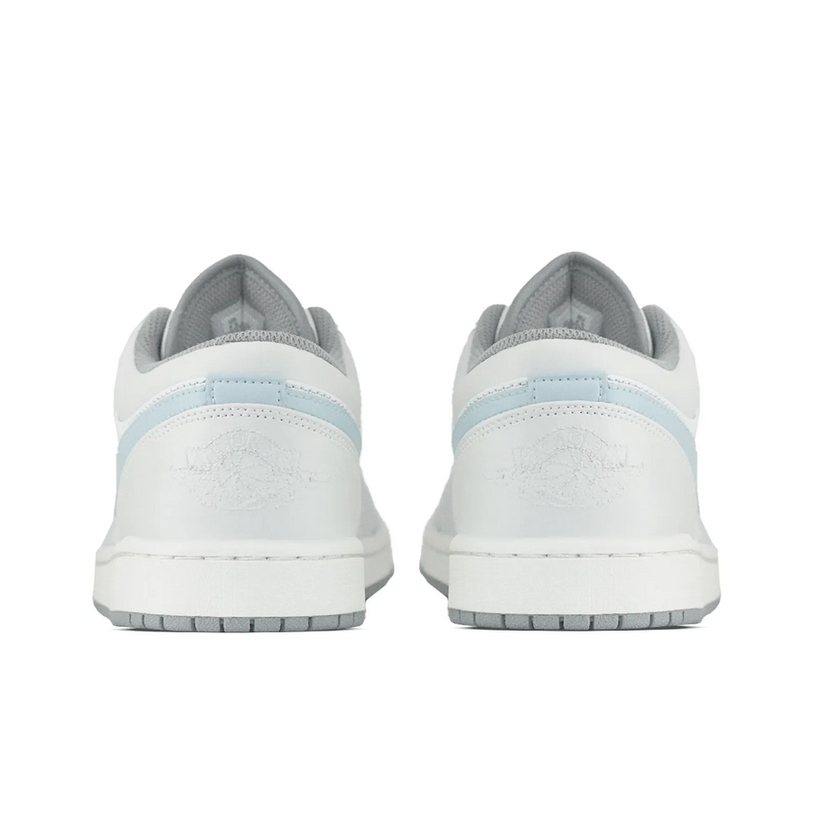 Custom Air Jordan 1 Light Grey Blue Low
