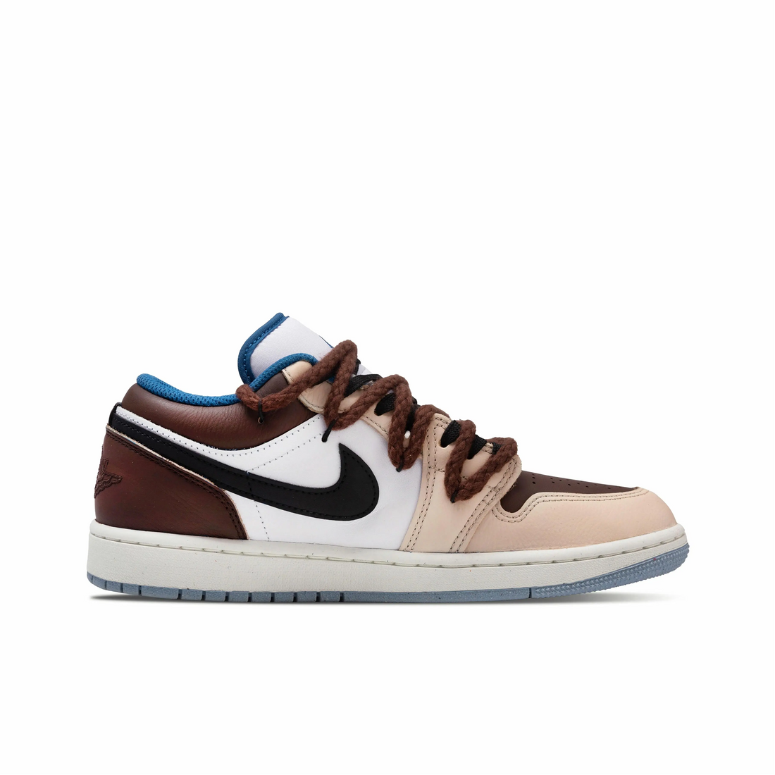 Custom Air Jordan 1 Red-brown Black Light Orange Chinese Character