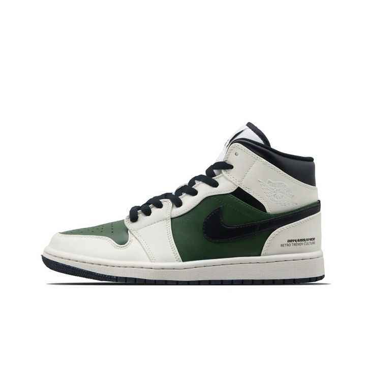 Custom Air Jordan 1 Off-white Dark Green Black