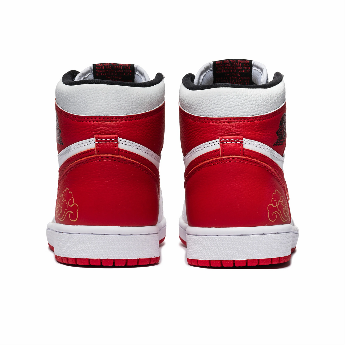 Custom Air Jordan 1 Off White Red Koi Fish High