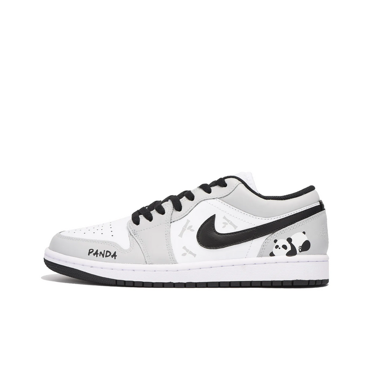 Custom Air Jordan 1 Off White Black Panda Cartoon Low