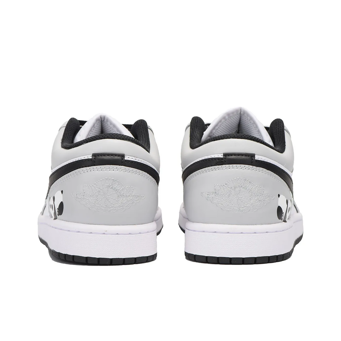 Custom Air Jordan 1 Off White Black Panda Cartoon Low