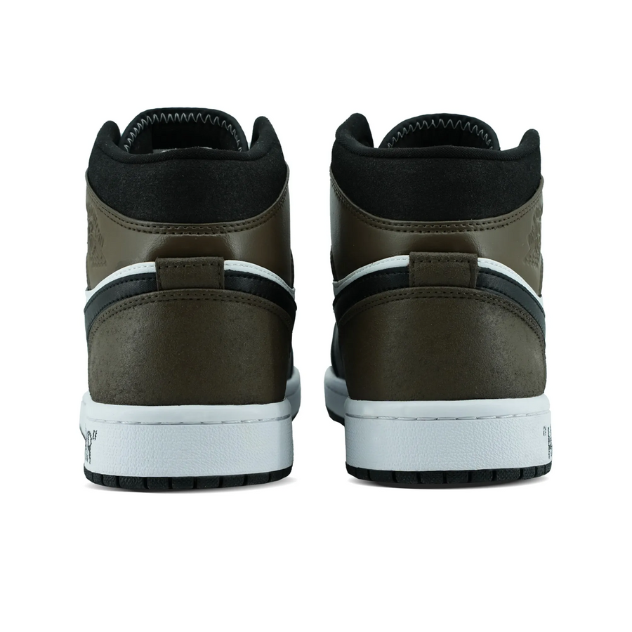 Custom Air Jordan 1 Black Dark Green Grey
