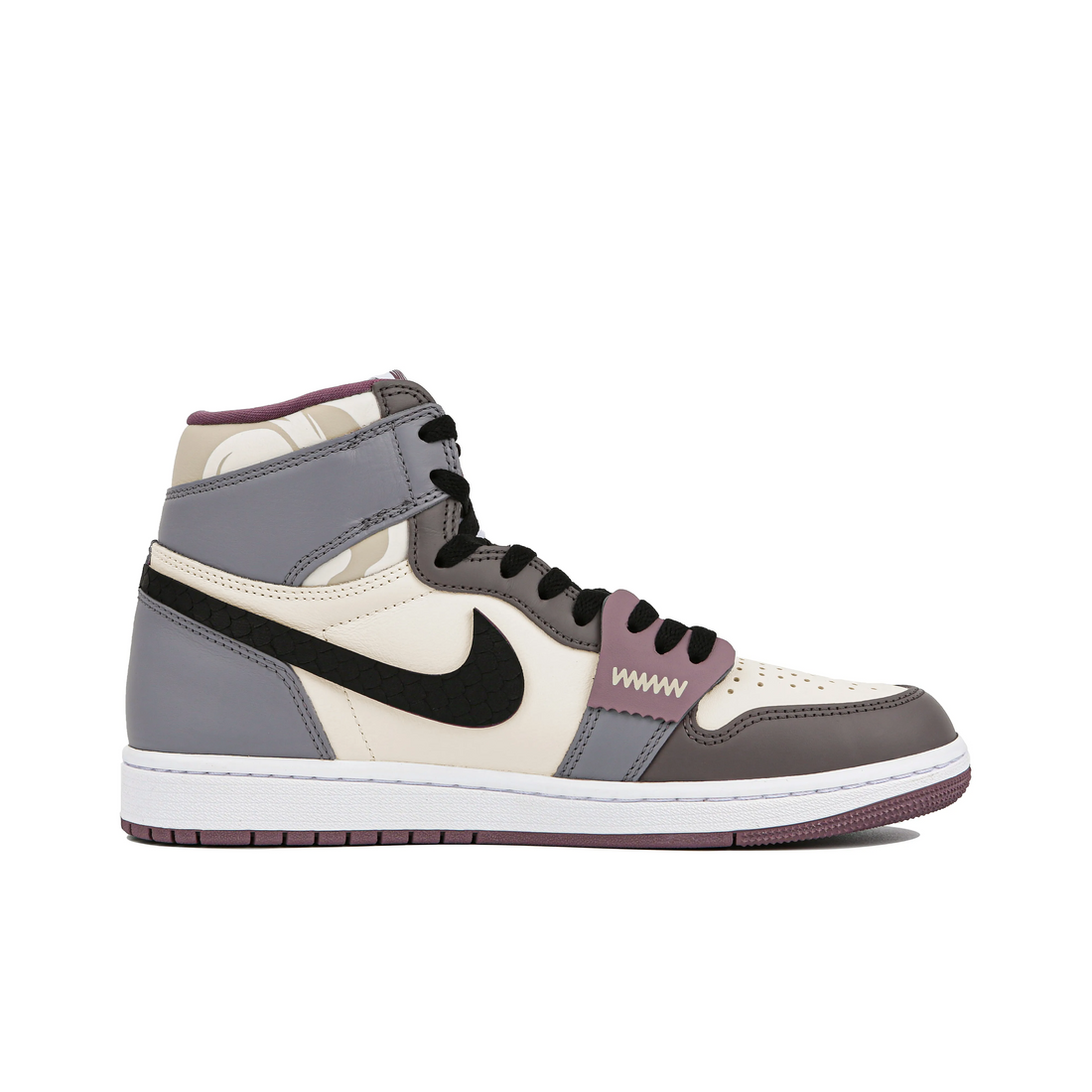 Custom Air Jordan 1 Blue Purple Brown Orchid Theme High