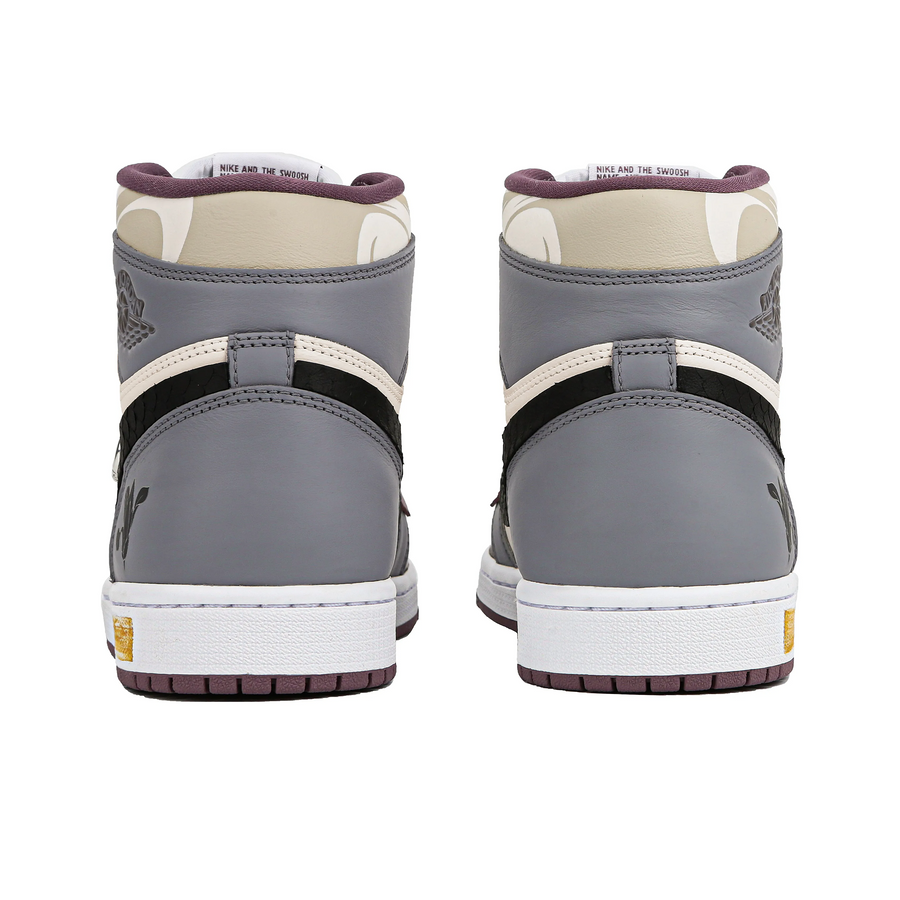 Custom Air Jordan 1 Blue Purple Brown Orchid Theme High