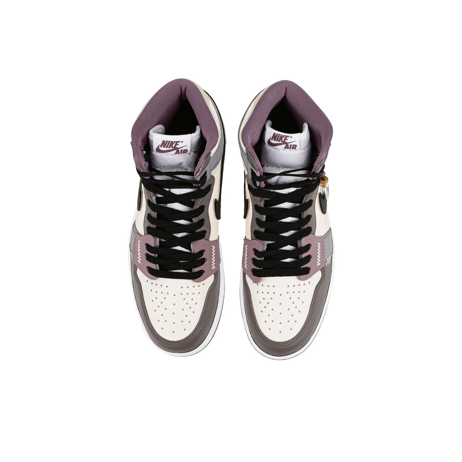 Custom Air Jordan 1 Blue Purple Brown Orchid Theme High