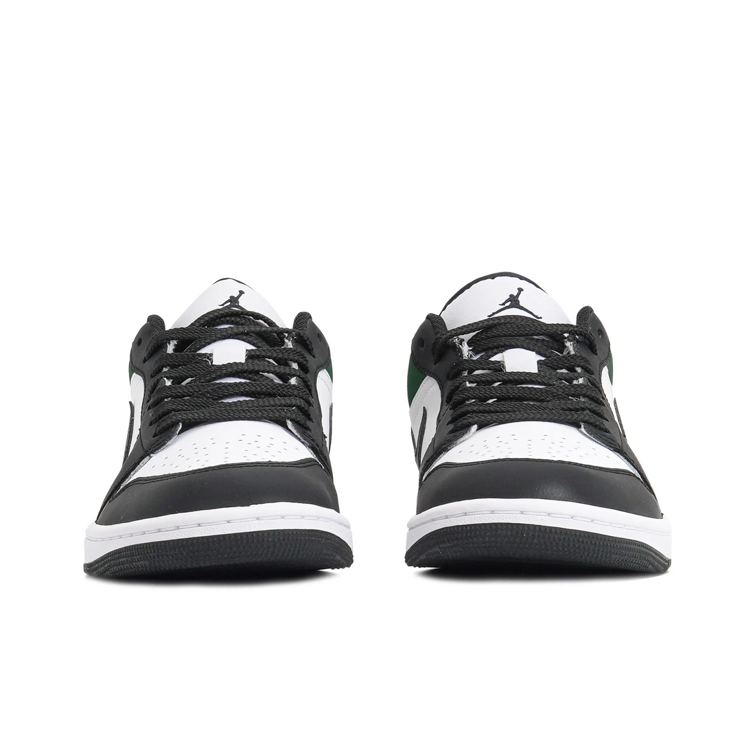 Custom Air Jordan 1 Black White Green Gray Texture Low