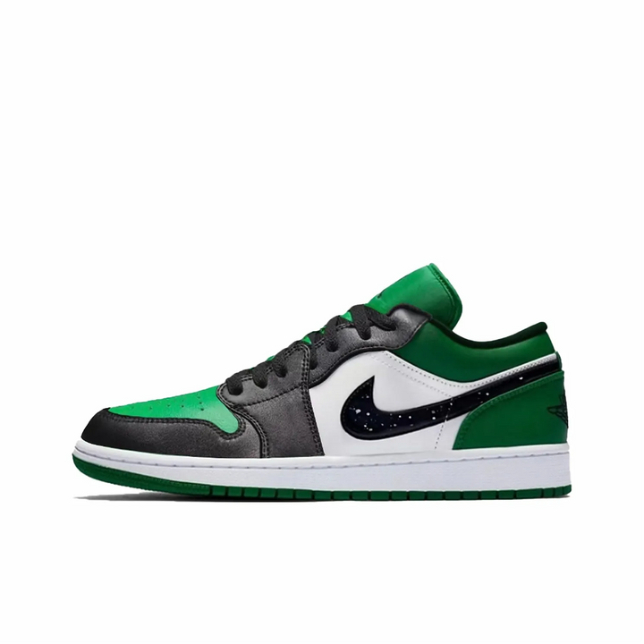 Custom Air Jordan 1 Green Black White Low