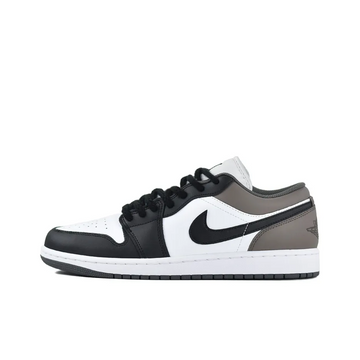 Custom Air Jordan 1 Black Grey White Low