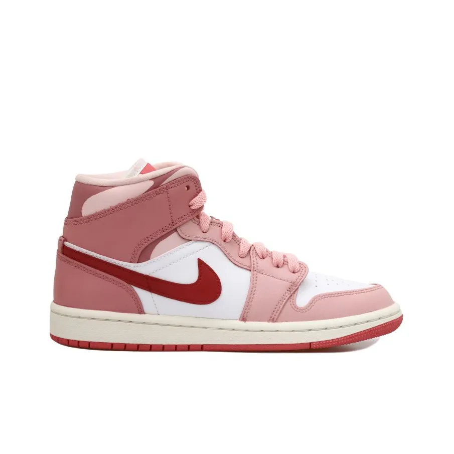 Custom Air Jordan 1 Pink Red Love Heart