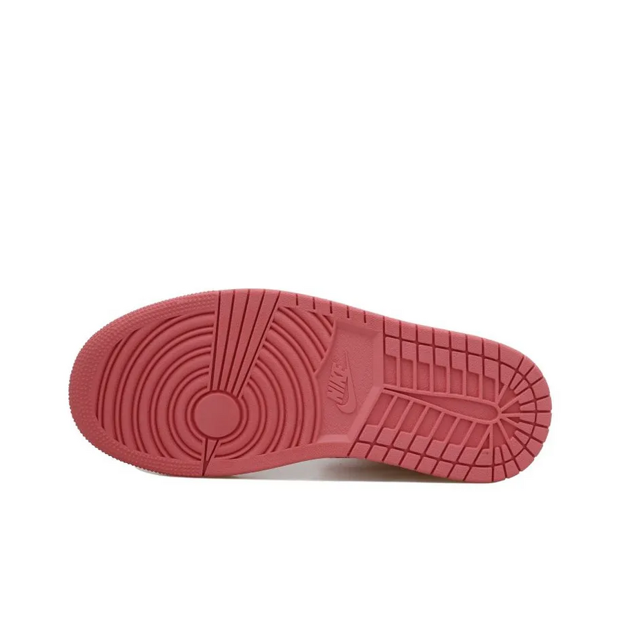 Custom Air Jordan 1 Pink Red Love Heart