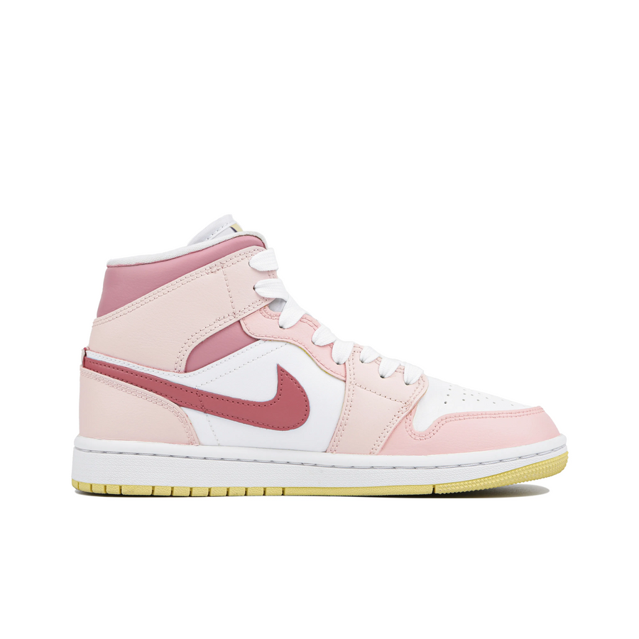 Custom Air Jordan 1 Pink White Yellow