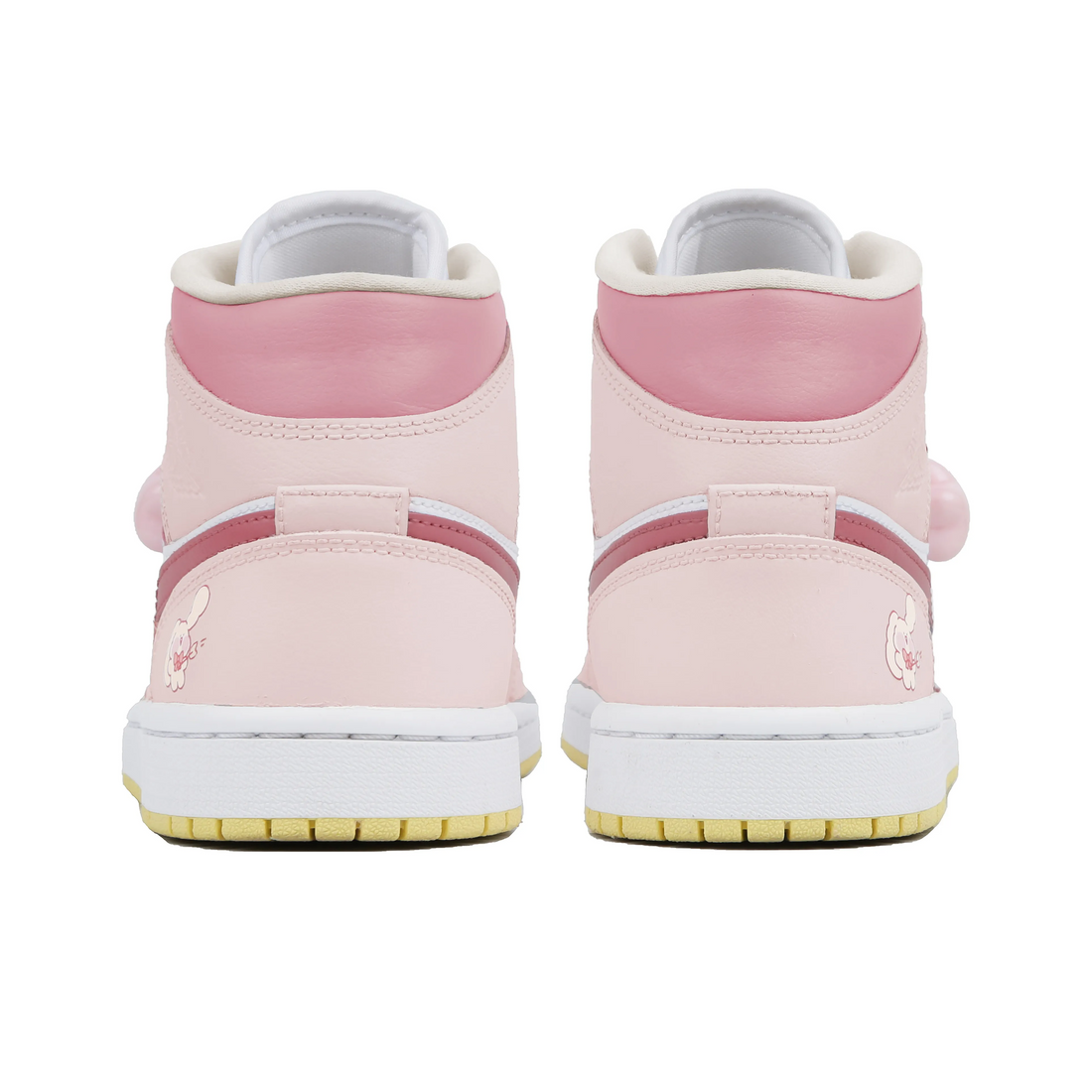 Custom Air Jordan 1 Pink White Yellow