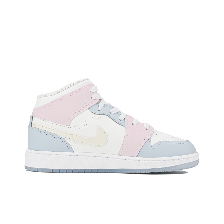 Custom Air Jordan 1 Light Blue Pink Jelly Strips
