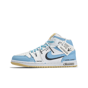 Custom Air Jordan 1 Blue White Black