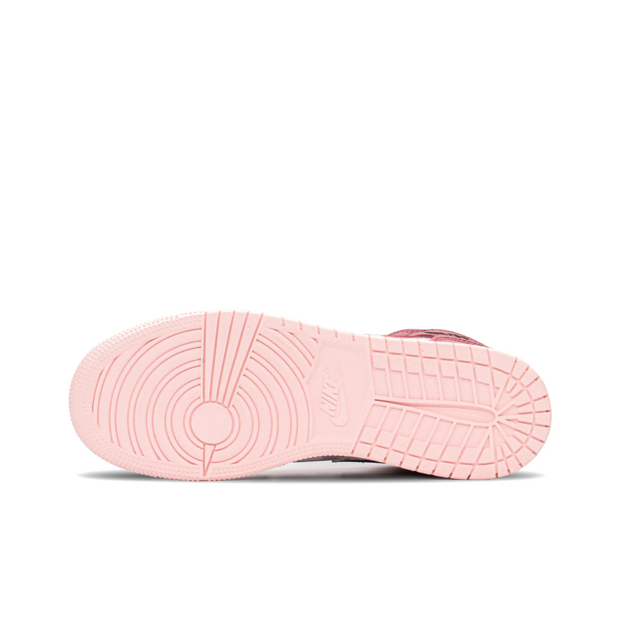 Custom Air Jordan 1 Pink Love Heart Pixel Icons