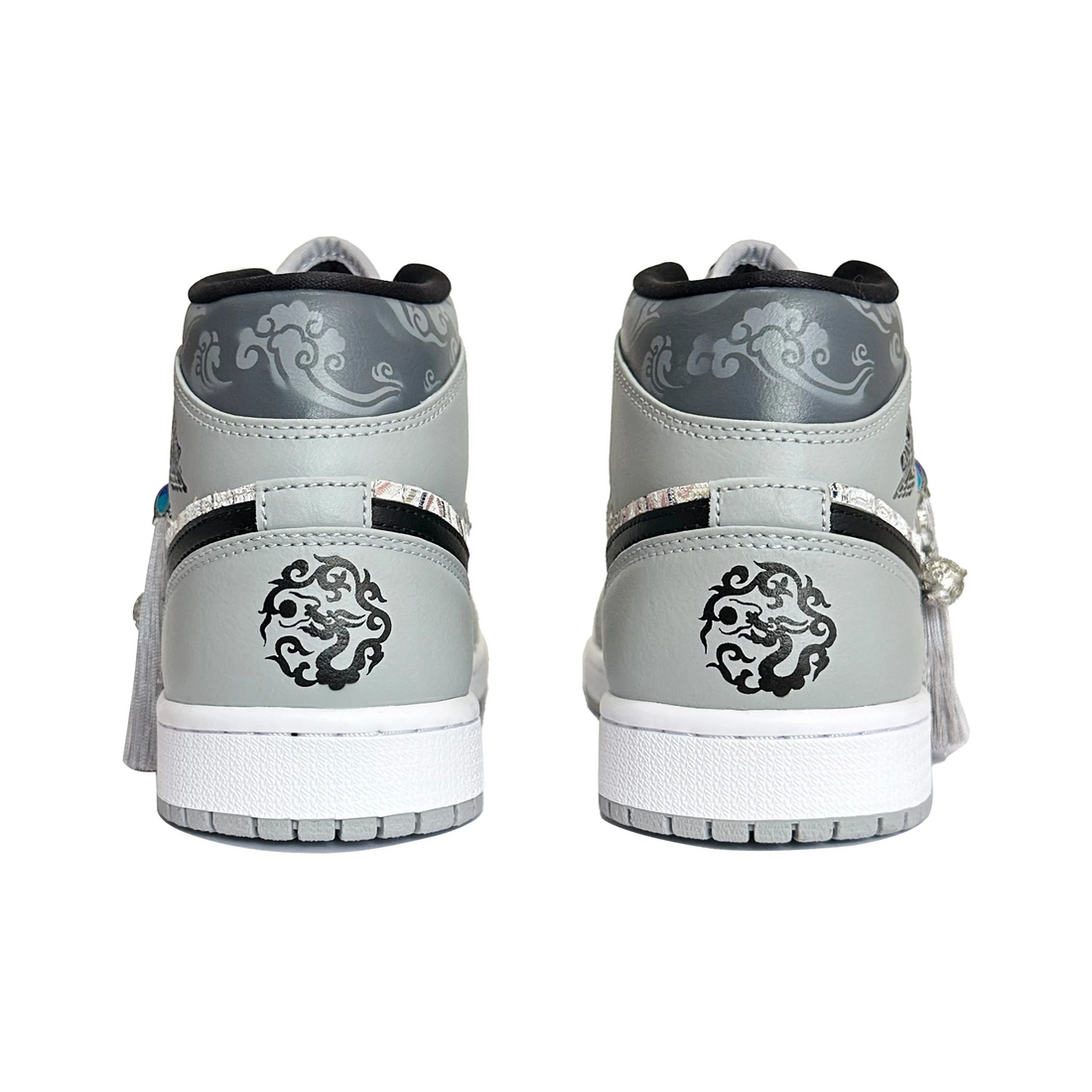 Custom Air Jordan 1 Grey Black