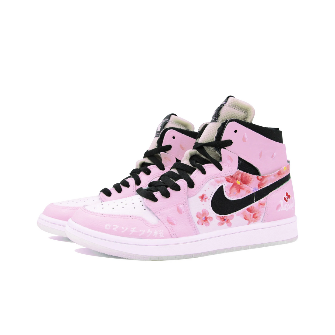 Custom Air Jordan 1 Pink Cherry Blossoms