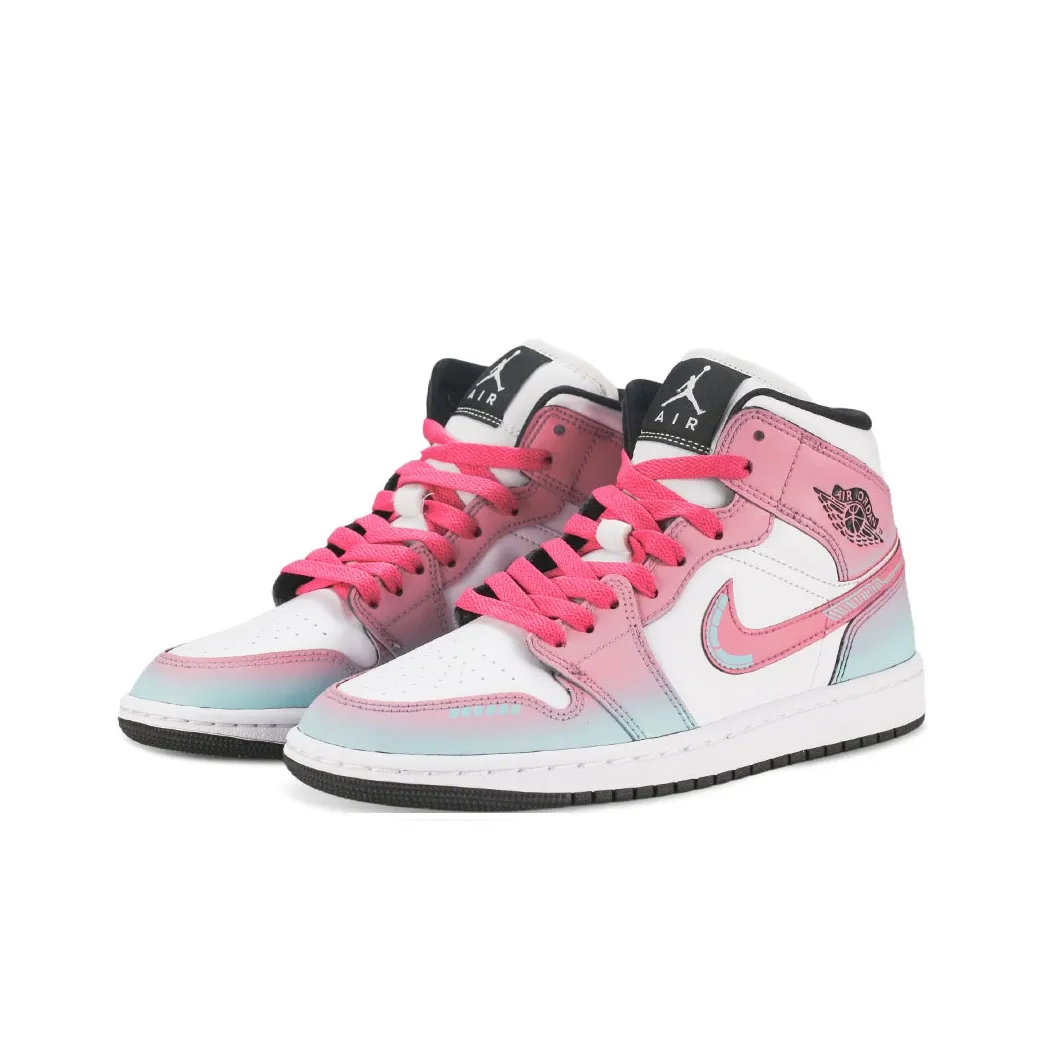 Custom Air Jordan 1 Blue Pink Gradient