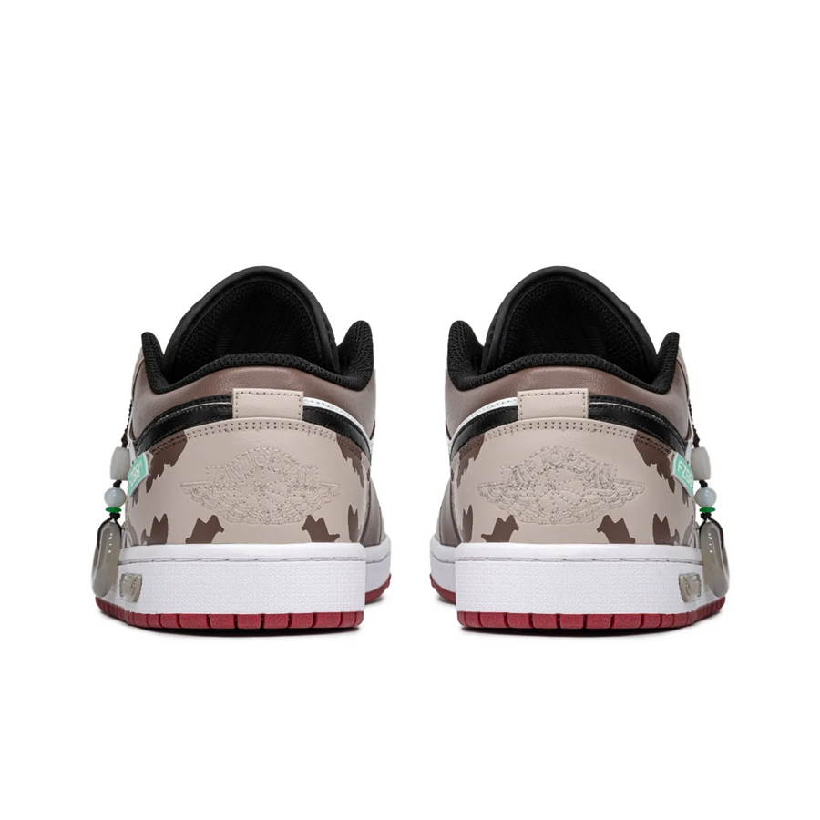 Custom Air Jordan 1 Chocolate Milky Brown Black Low