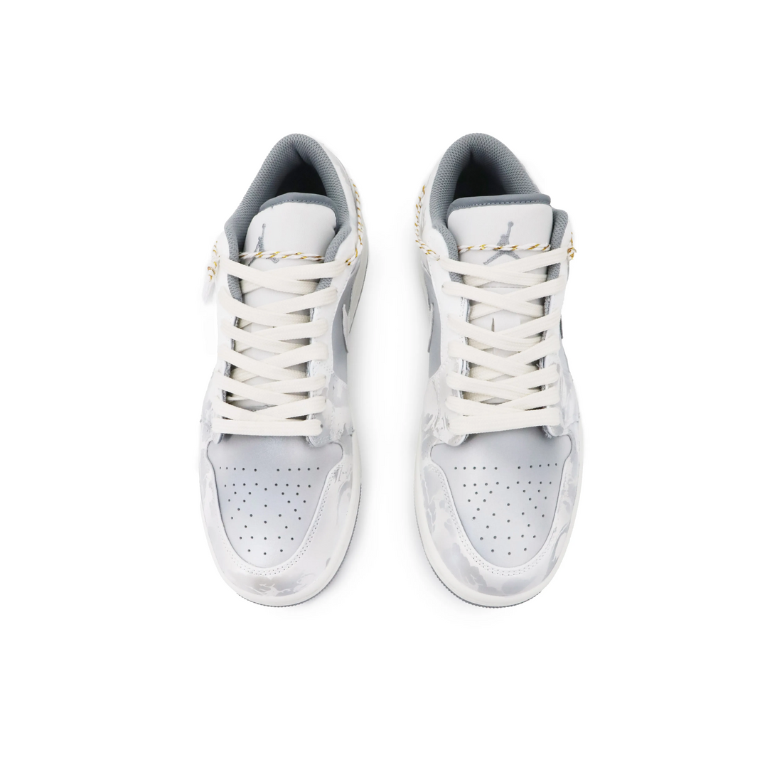 Custom Air Jordan 1 Light Grey White