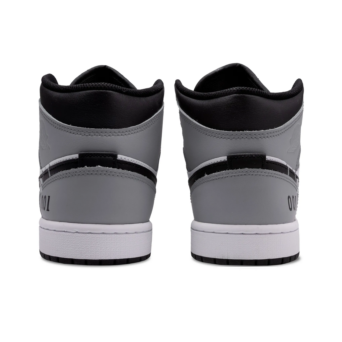 Custom Air Jordan 1 Grey White Black Five-pointed Stars