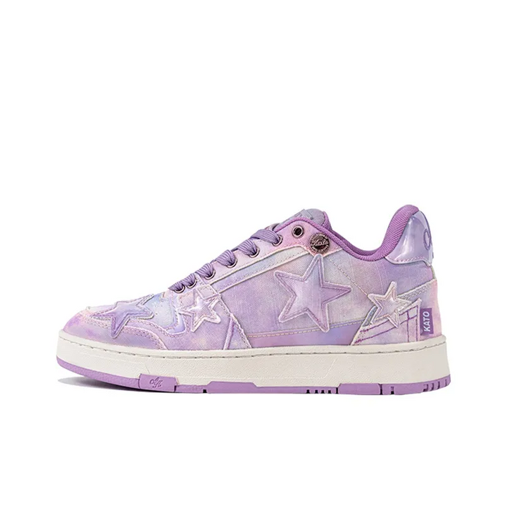 Custom Sneaker Stars Purple