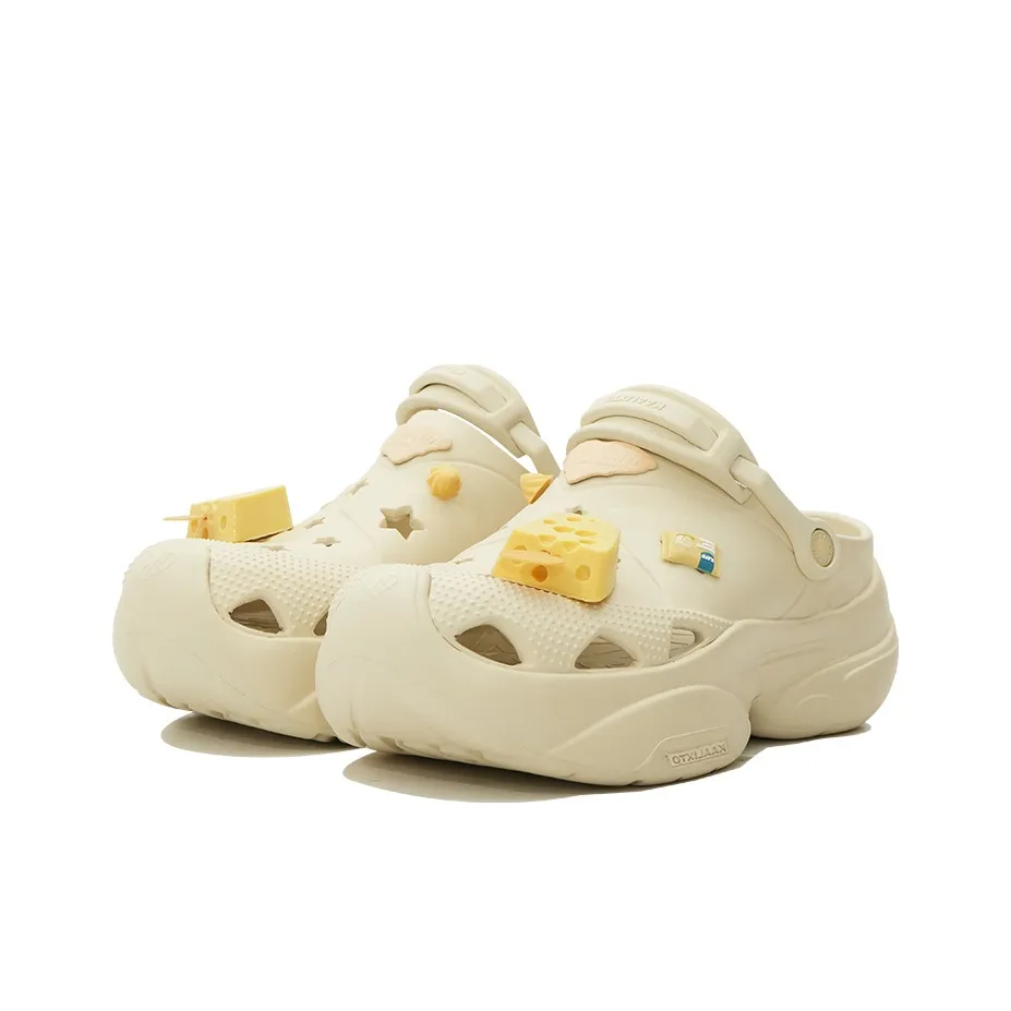Custom Crocs Beige Yellow Cheese