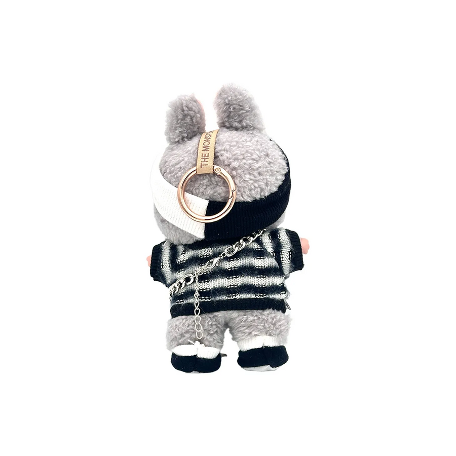 Pop Mart Blind Box Custom Black White Plaid Clothes