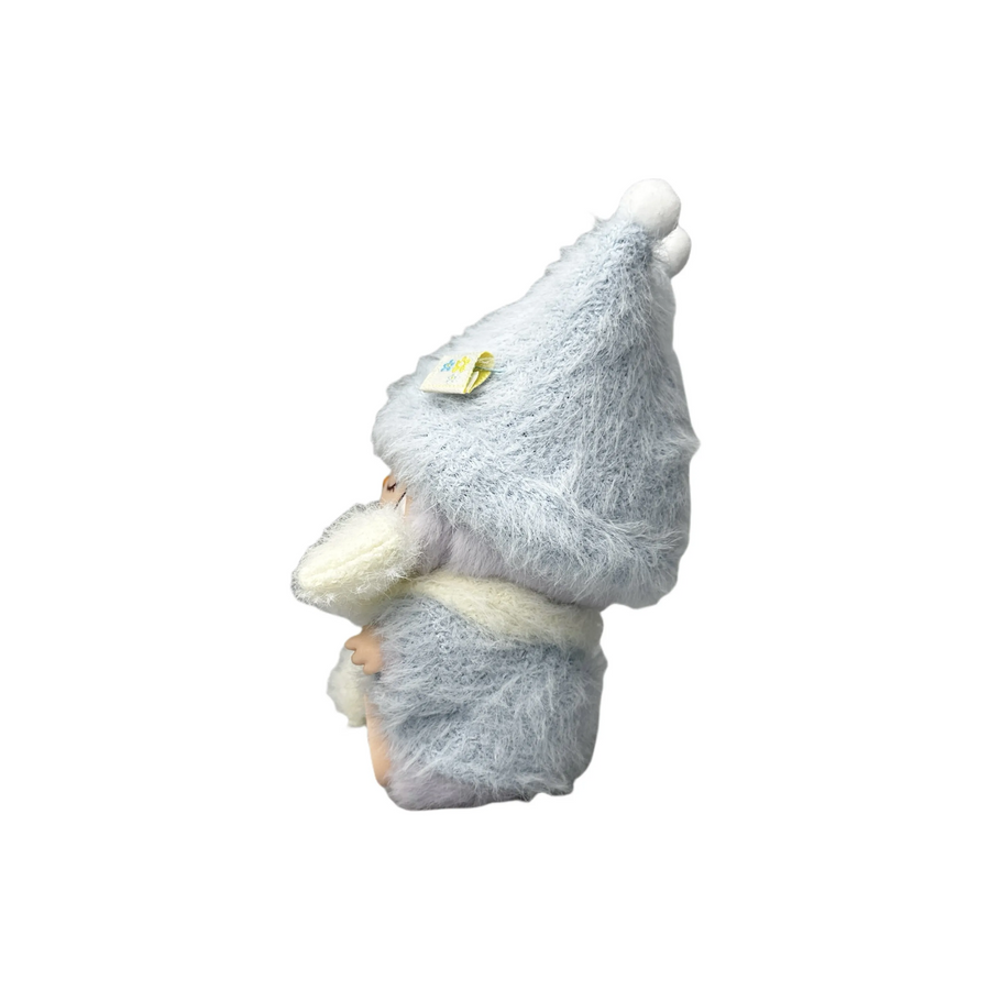 Pop Mart Blind Box Custom Light Blue Plush Suit With White Scarf