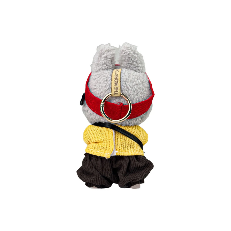 Pop Mart Blind Box Custom Red Hat Yellow Clothes Gray Pants Reporter Suit