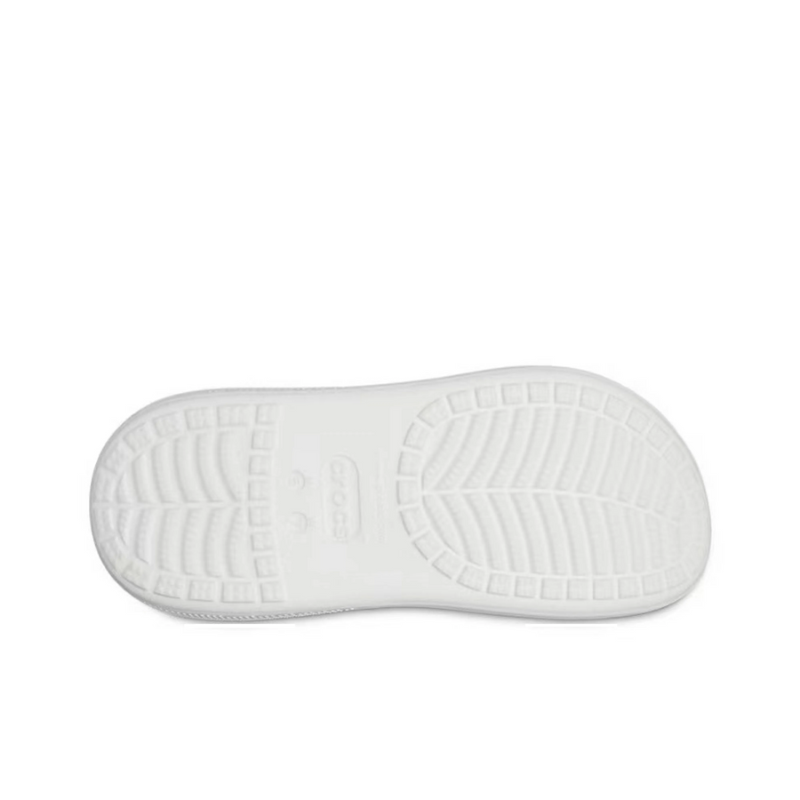 Custom Crocs White Gray Hand Drawn Flowers