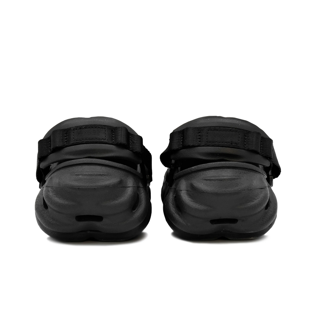 Custom Crocs Black Silver Red Silver Flame Chain