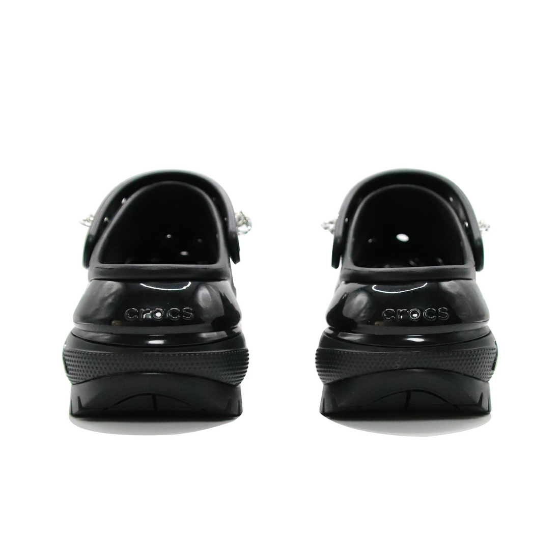 Custom Crocs Black Blue Graffiti Silver Decorations