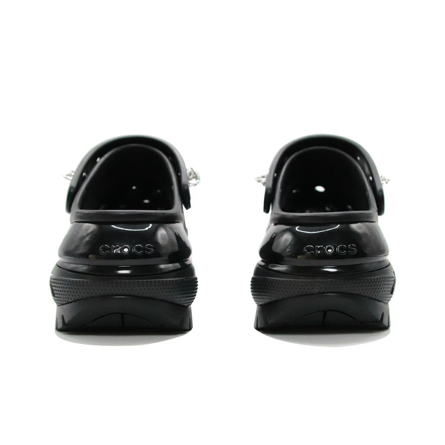 Custom Crocs Black Blue Graffiti Silver Decorations