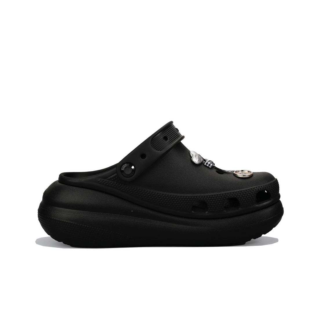 Custom Crocs Black Pink Sliver Pentagram Theme