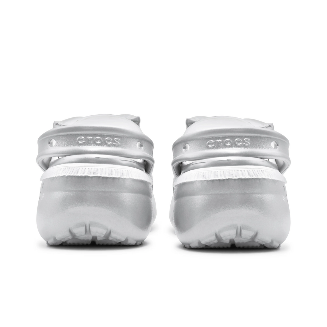 Custom Crocs Silver Butterflies Theme Decor