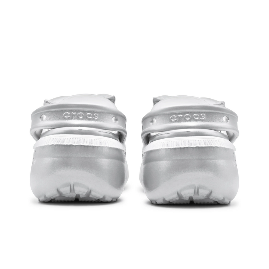 Custom Crocs Silver Butterflies Theme Decor
